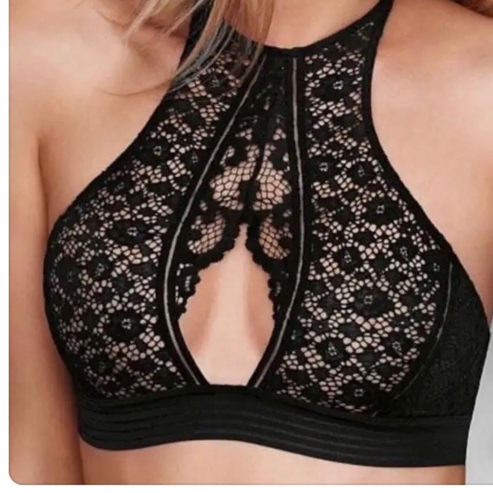 Victoria's Secret Black Lace Bralette Very Sexy Size XS